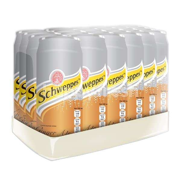 Schweppes Dry Ginger Ale Pack of 24 1
