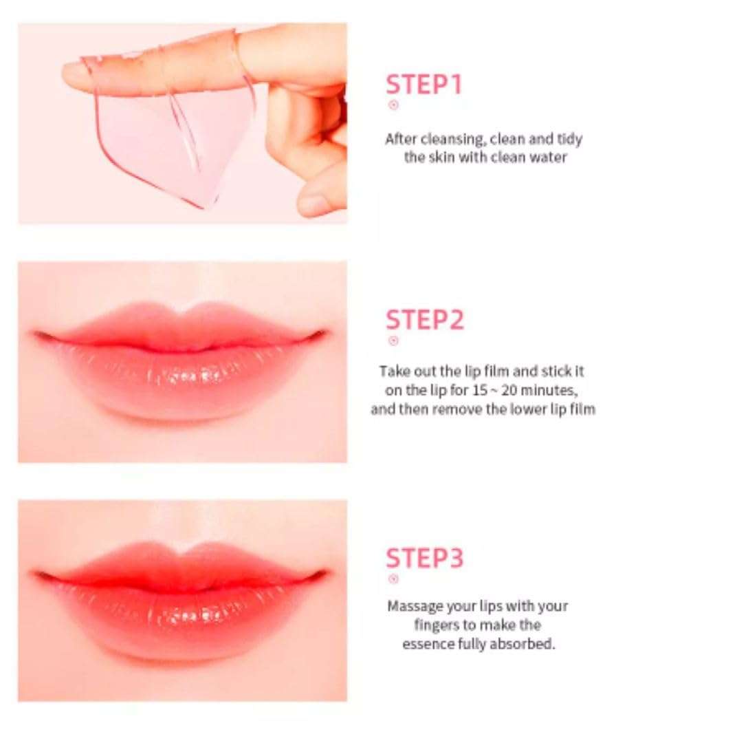 VOIISH Lip Mask Plumper Wrinkles Repair Moisturizing Crystal Dark Lips Make Skin Smooth For Men Women (Pack of 6) 6