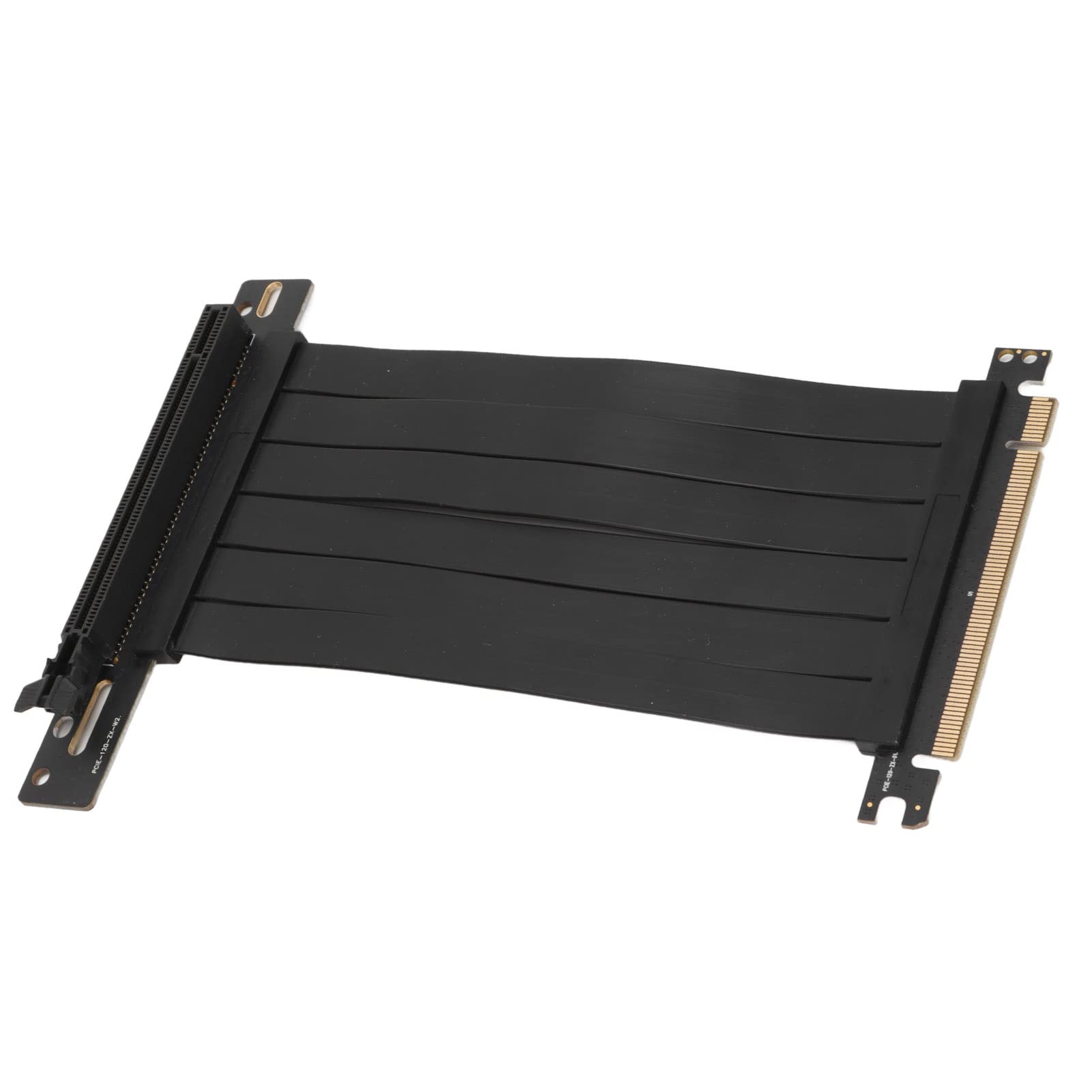 LKHUYA PCIe Extension Cable 15cm 128Gbps High Speed PCIe x16 3.0 Riser Card, Stable Signal Transmission for Graphics Card Sound Card Network Card with Immersion Gold Connector (Black) 5