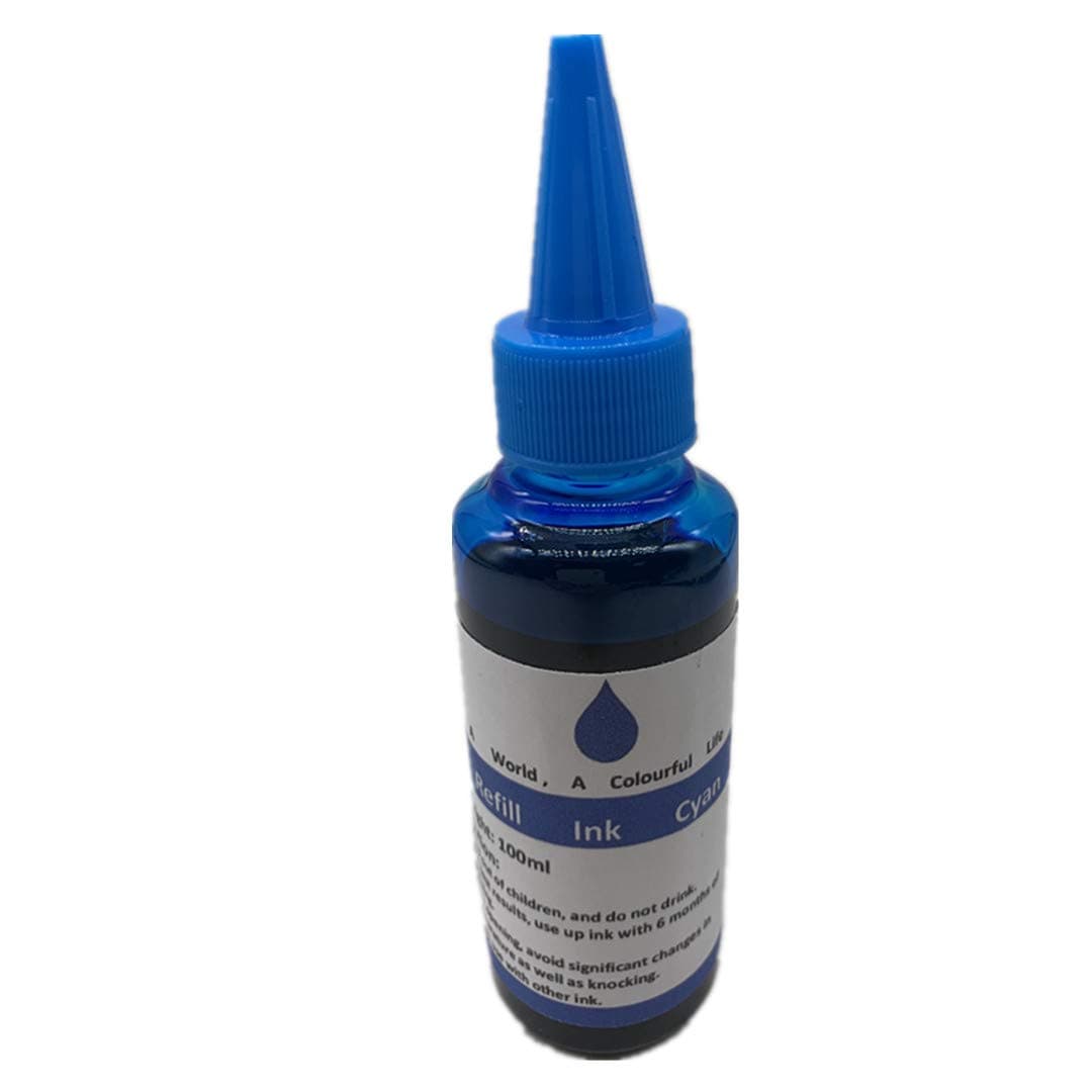 N+A 100Ml / Bottle Dye Printer Ink Refill kit for HP Ink Cartridges 952 950 951 932 933 60 61 952 902 901 62 63 21 22 920 940 934 935 564 711 970 971 94 95 96 56 57 650 901 65 67 66 (4 Color) 4