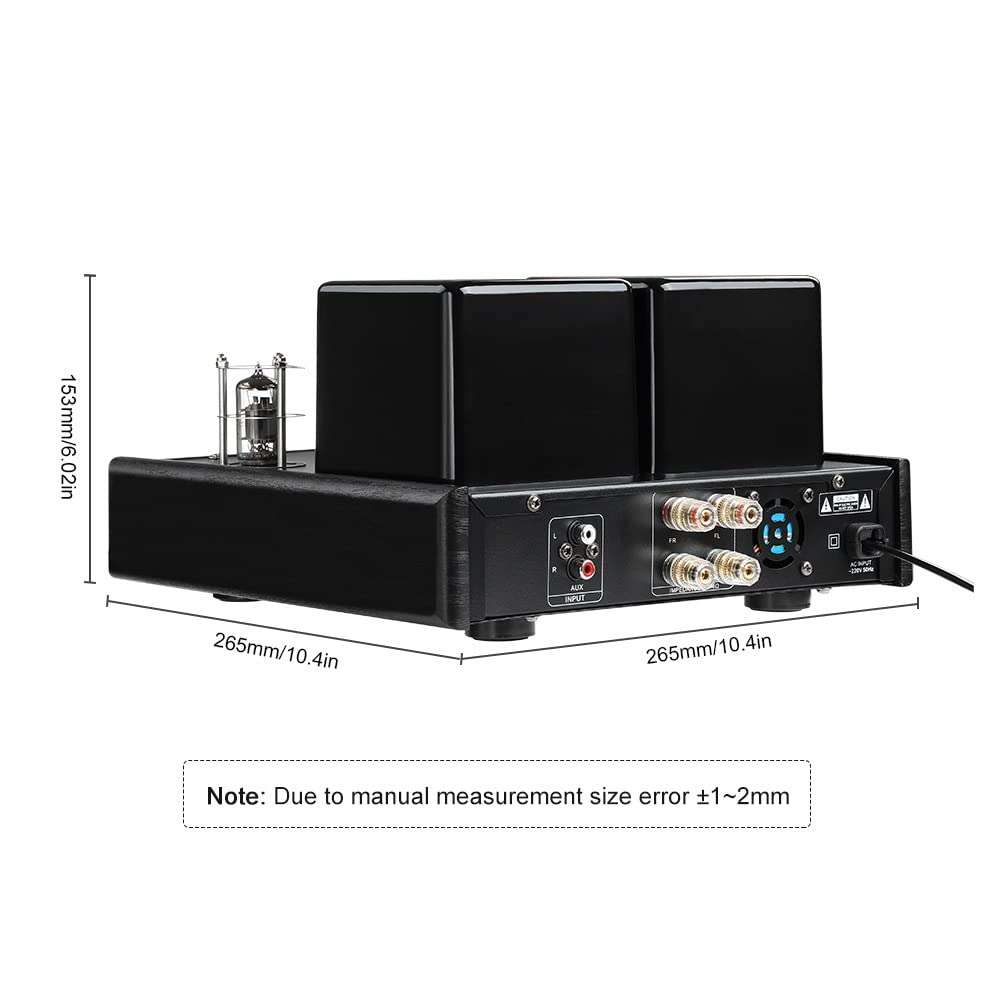 Tube Amplifier Audio 40Wx2 Professional Home Theater HiFi Stereo Power Amplifier USB Headphone Amp 5