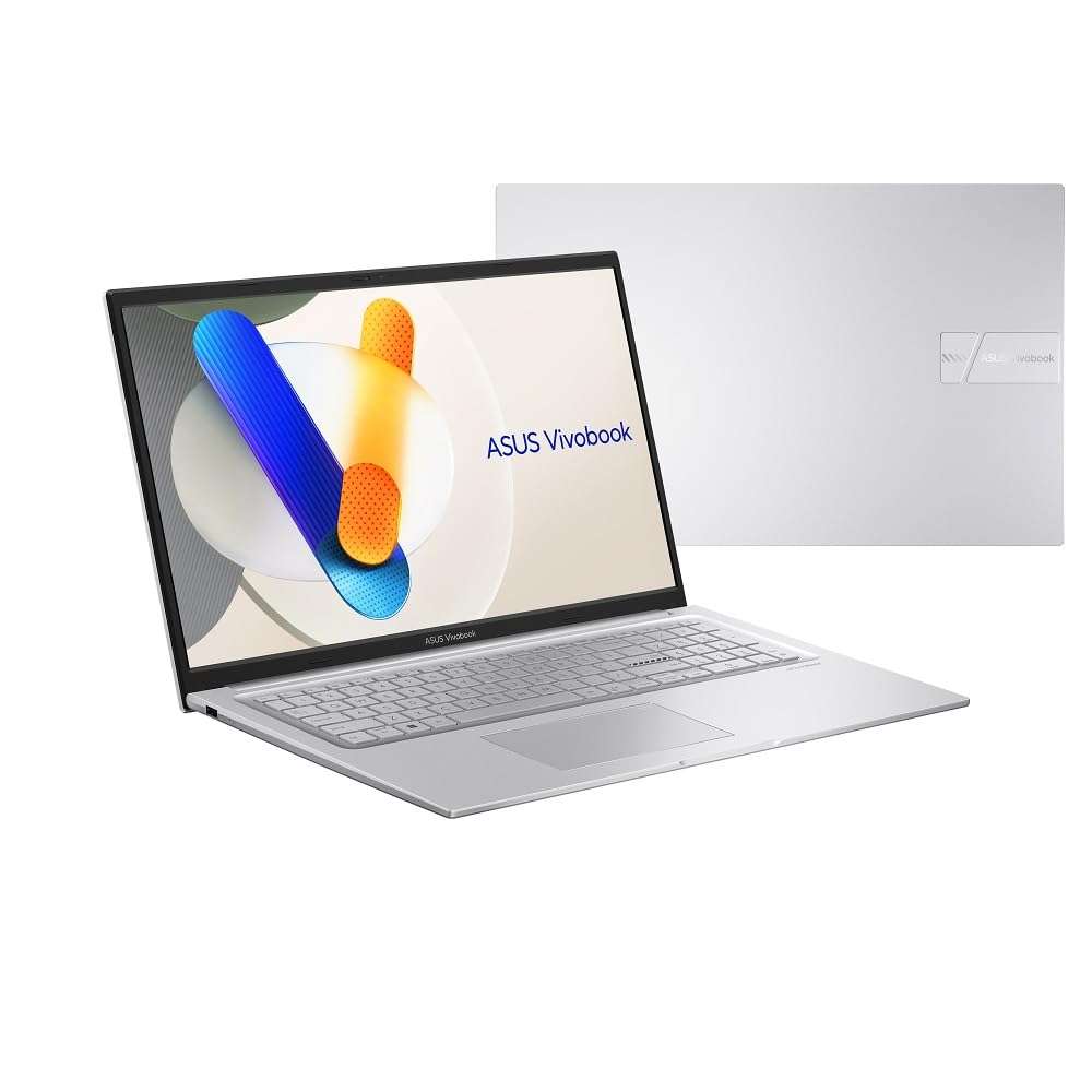 ASUS 2024 Vivobook 17.3” Laptop, FHD Display, Intel Core 5 120U, 16GB RAM, 1TB SSD, Fingerprint Sensor, HD Front Camera, Windows 11 Home; Cool Silver, F1704VAP-AS56 1