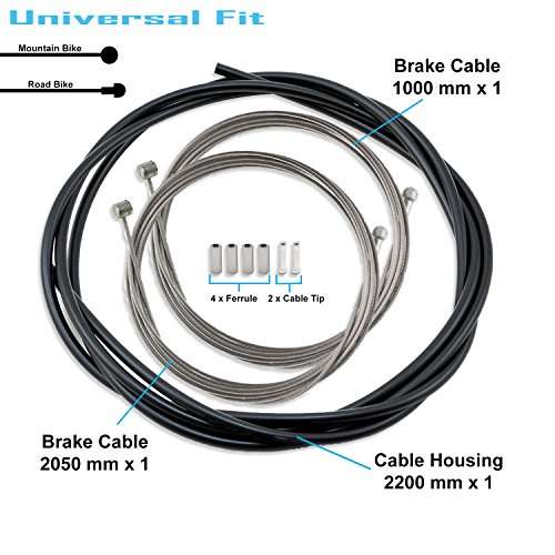 SHIMANO Universal Standard Brake Cable Set, For MTB or Road Bikes 2