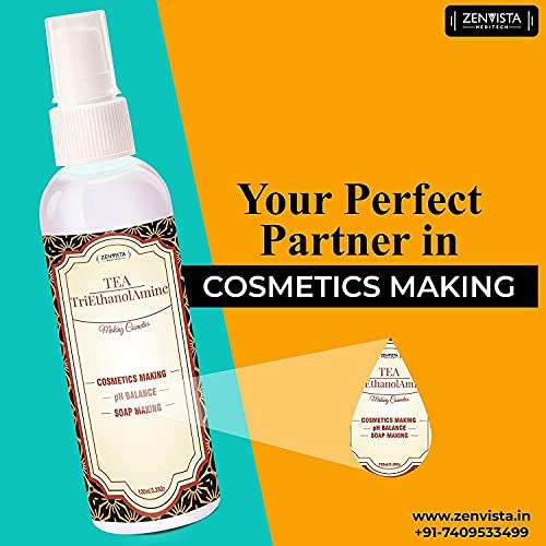 TEA Triethanolamine PH Balancer Ph Adjuster in Soap Making Cosmetics Making Personal Care Products 100ml 2