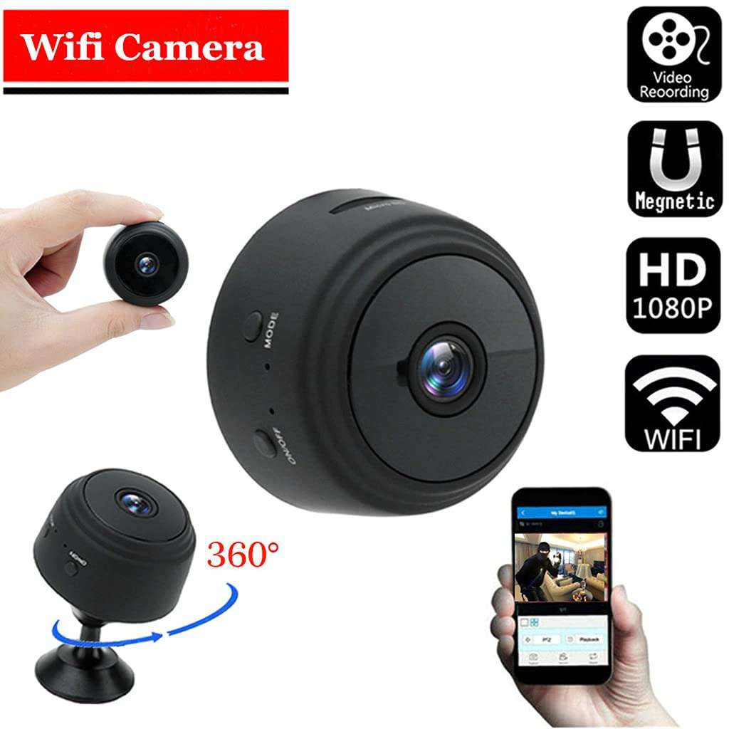 ANXPTIME Durable Mini Camera IP Camera HD Wireless Night Vision Recording Camcorder WiFi Remote Monitor with Motion Detection Cam 6