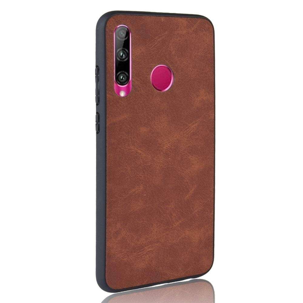 DINGXUEMEI XUEMEI CASE Hard Cell Phone Cases & Covers Shockproof Sheep Skin PC + PU + TPU Case for Huawei Honor 10i/Honor 20i(Black) (Color : Brown) 4