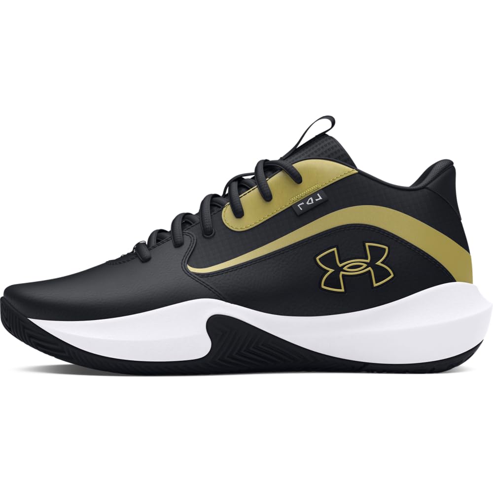 Under Armour Unisex Lockdown 7, (001) Black/Black/Metallic Gold, 9.5, US