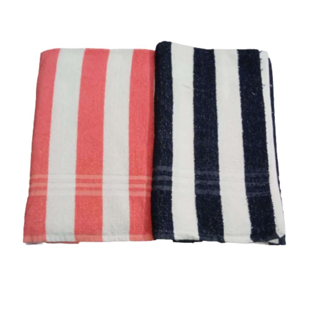PKS SARSHI Brand - 100% Cotton 2-Piece Towel Set, Super Soft Microfiber Towels for Men and Women Double Colour 3