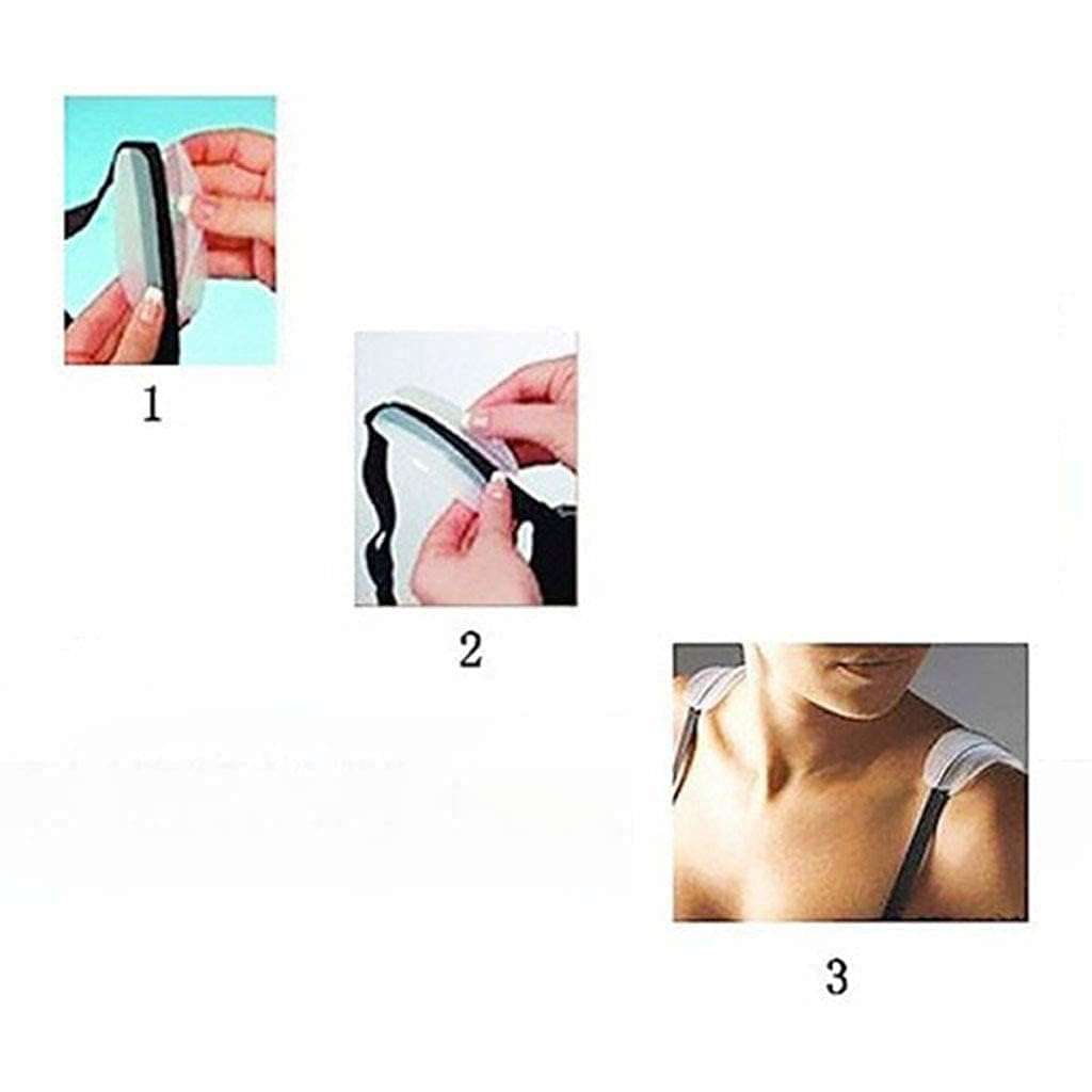 Gra8 Silicone Non-Slip Soft Relief Bra Protector Bra Strap Cushions Holder Non-Slip Comfort Shoulder Pads Women's (1 Pair) (Multicolor) 3