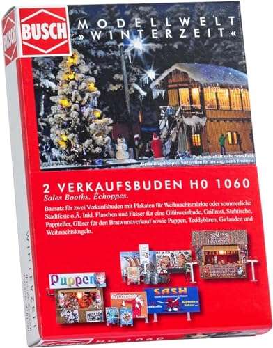 Busch 1060 Xmas Booth with Access 2/ HO Structure Scale Model Structure