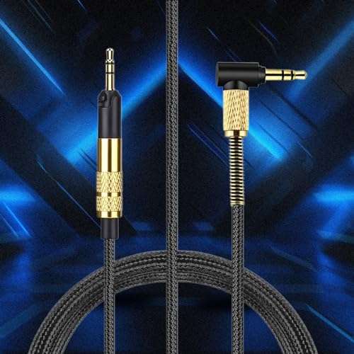 Quality 2.5mm to 3.5mm Earphone Cable for HD598/599/HD558/HD518 Wire Improved Sound Ranges and Extended Frequency Laptop 4