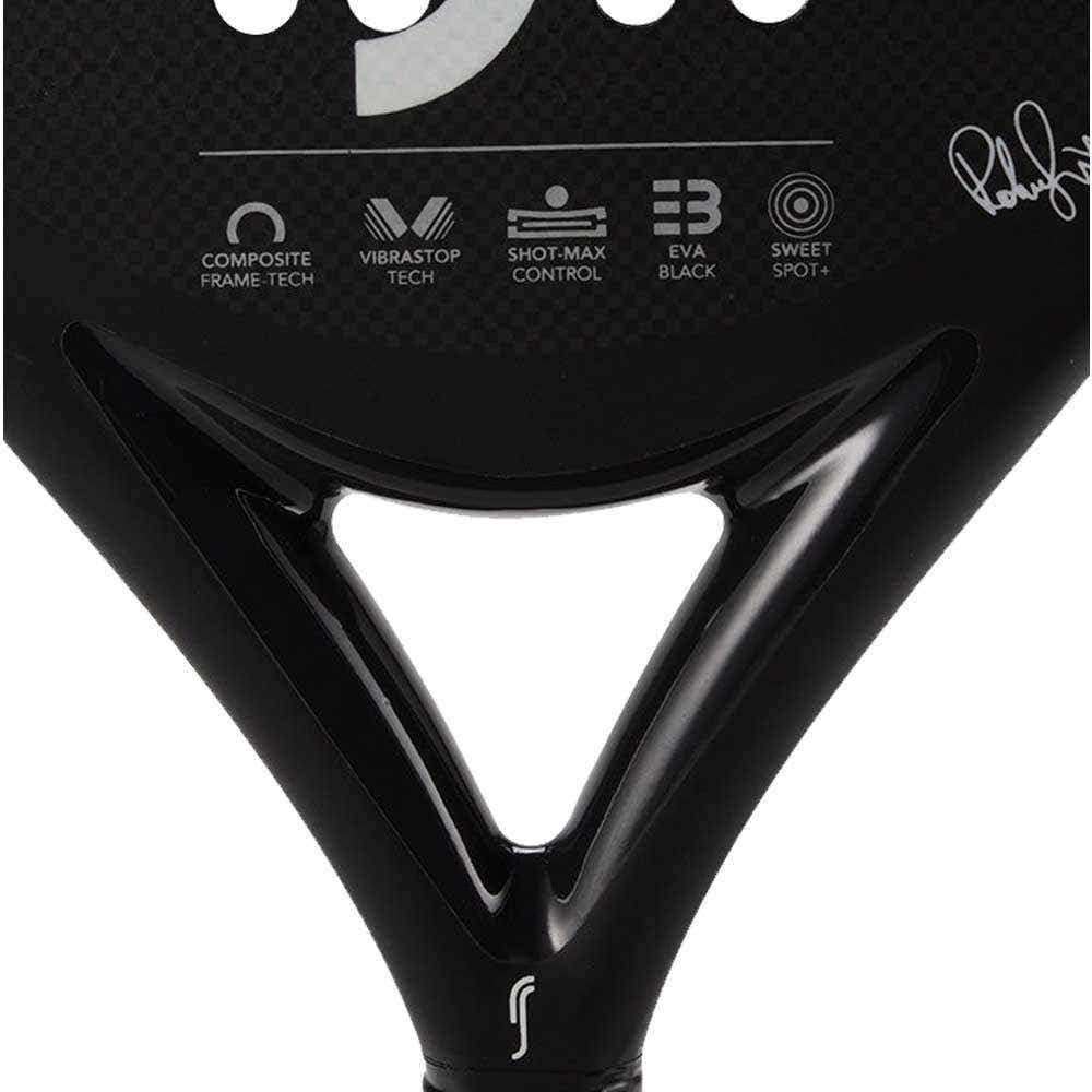 RS Sports Padel Racket Cobra Edition Shape Round Easy to Play Frame and Face Japanese Lightweight Fiberglass Core of Eva Soft EV30 Black & White 3