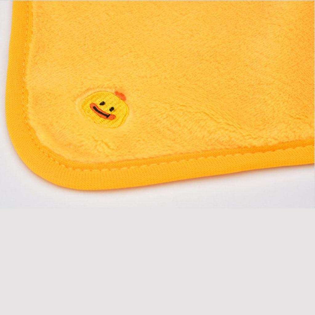 Soft & Absorbent Hanging Hand Towel Cute Kitchen Towel for Bathroom Yellow 2