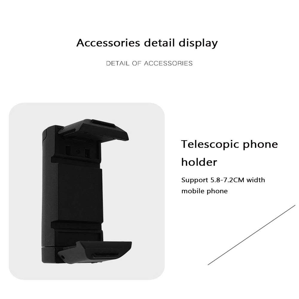 LED Foldable Light Ring Light with Tripod Stand And Phone Holder Circle Lights Halo Lighting Handheld Charging Pole for Makeup Live Streaming Photo Photography Vlogging Video(10'') 6