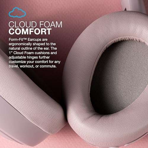 JLab JBuds Lux ANC Wireless Headphones, Mauve, Hybrid Active Noise Cancelling, Customizable Sound, Spatial Audio Compatible, Premium Over-Ear Bluetooth Headset 4