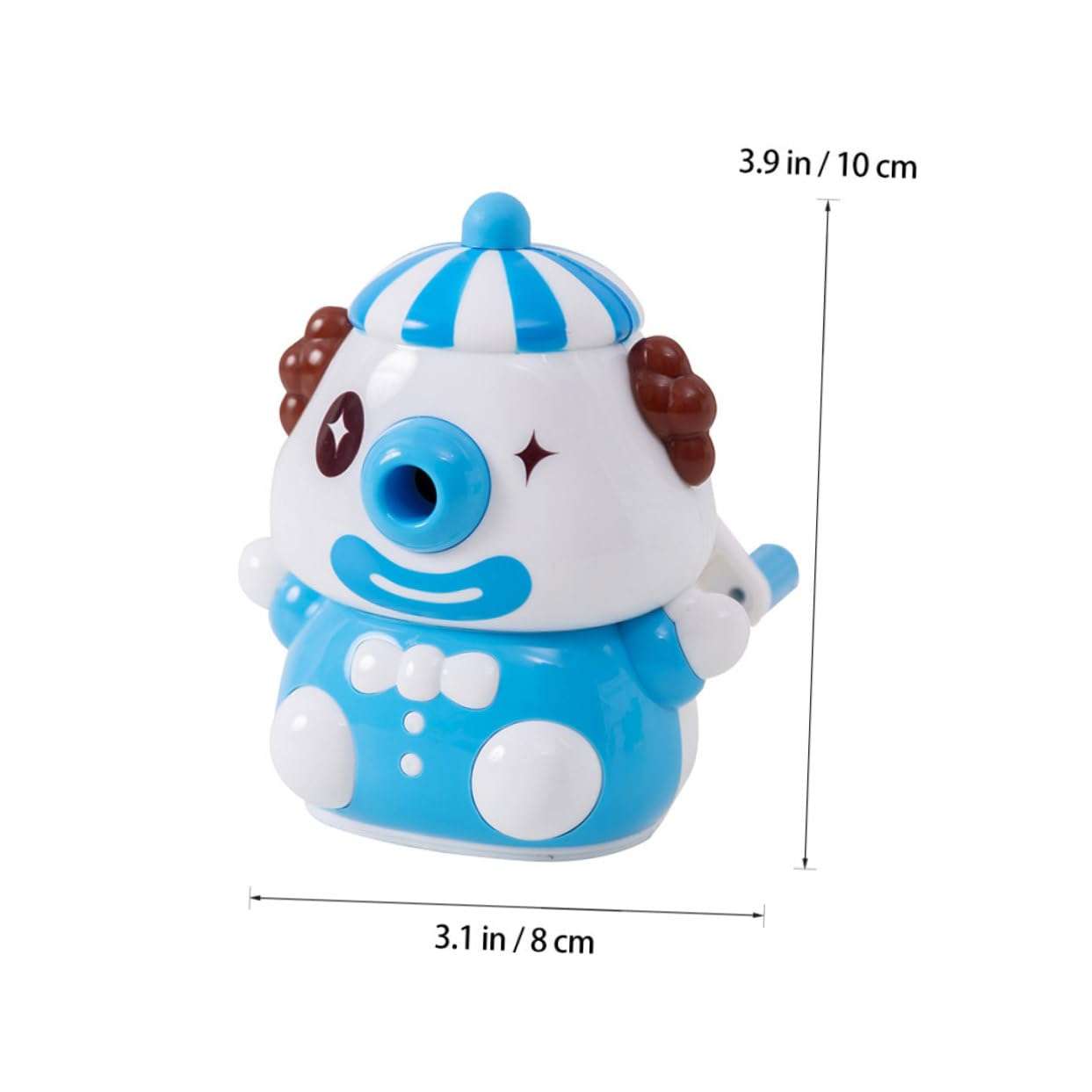 Uonlytech Abs Plastic Pencil Sharpener Handheld for Students Cartoon Design Smooth Surface Classroom Home Office Random Color 3