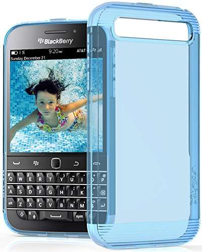 BlackBerry Classic / Q20 Case - VENA® [vSkin] Slim Protection [1.0mm Thin] TPU Case Cover for BlackBerry Classic / Q20 (Transparent Blue) 1