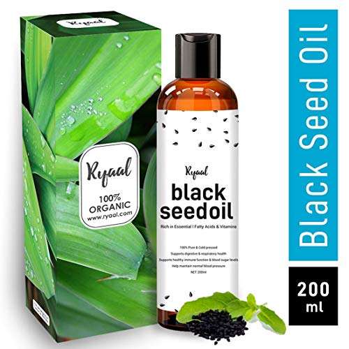 Ryaal Black Seed Oil Kalonji Oil Nigella Sativa 100% Pure Cold Pressed No Additives For Hair Fall (200ML) 1