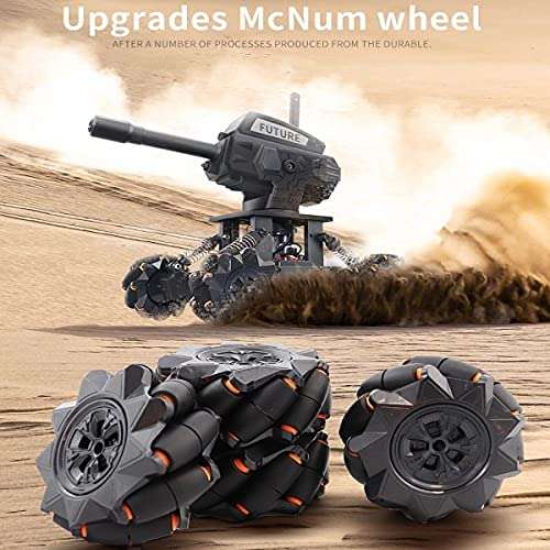 VANLINNY Robot Kits,360° Drifting RC Tank Toy,Science Projects for Ages 8-12,STEM Educational Kit for Beginner,10 mph Fast DIY Remote Control Car,Programmable/Rechargeable, for Birthday. 2