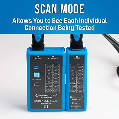 Jonard Tools HDMI-100 HDMI Cable Tester for HDMI and Mini HDMI Cables, Black 5