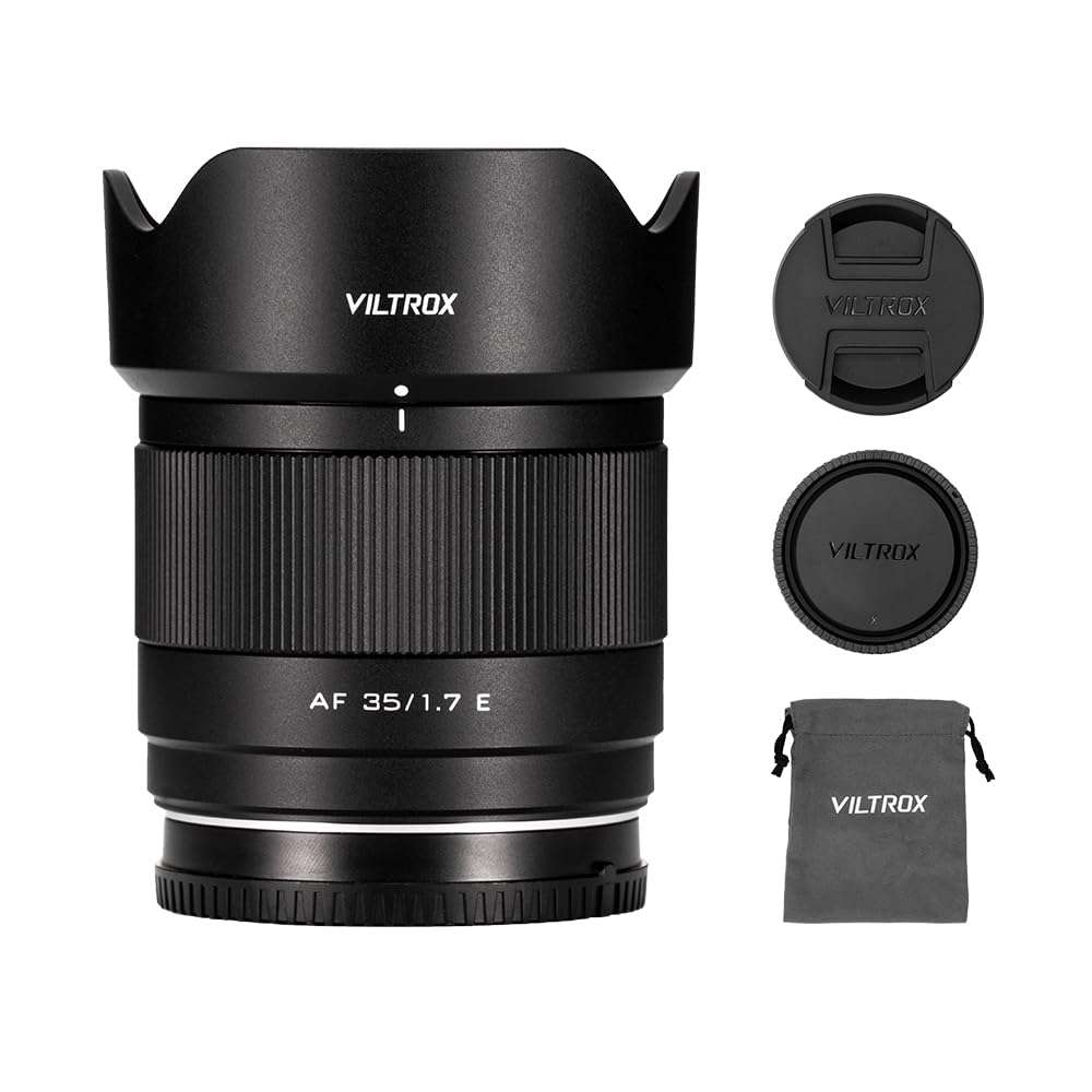 Viltrox 35mm f1.7 for Sony E Mount, Auto Focus AF 35mm f1.7 for Sony E-Mount A7 A7II A7III A7RII A7RIII A7RIV A7SIII A9 A7C A6400 A6000 A6600 A6100 A6500 1