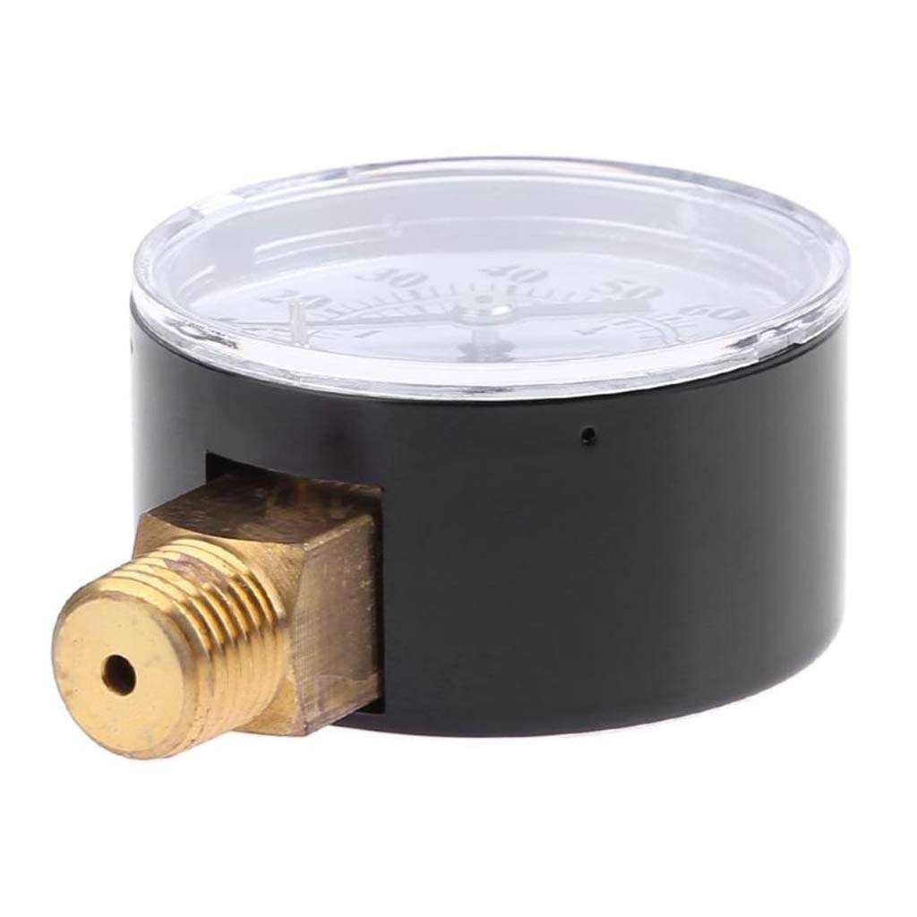 Youngy Well Pump Pressure Gauge 1/4'' NPT Thread 0-100 PSI 0-7 Bar Water Air Gas Pressure Monitor 2