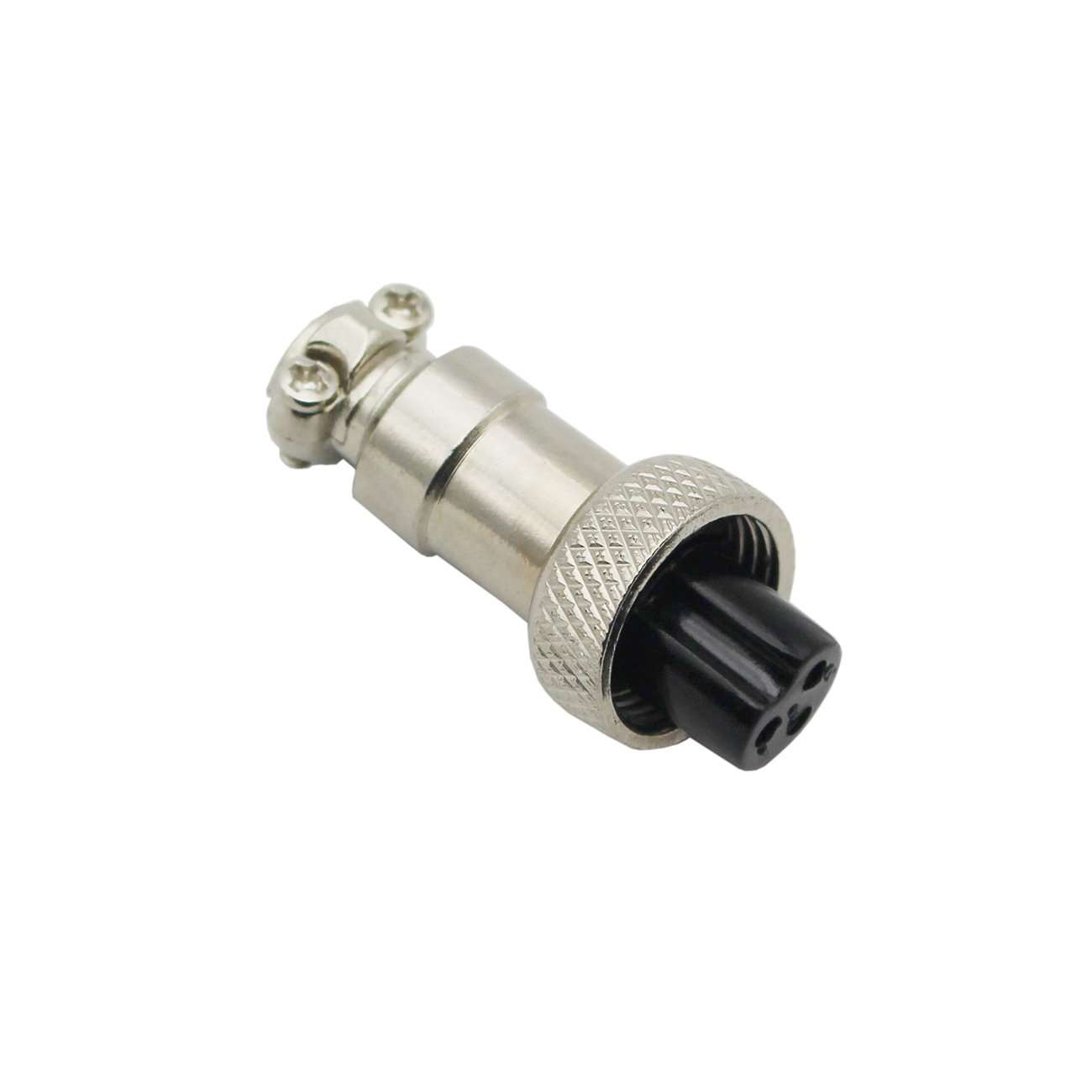 Raogoodcx 10Pcs 3 Pin Aviation Connector Male Female Plug Metal GX12 Panel Connector Socket Plug 3