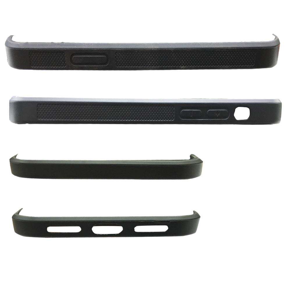 JUSTRY 5 PCS Sublimation Blanks 2D Phone Case Covers Soft Rubber Compatible with Apple iPhone 12/12 Pro, 6.1-Inch (2020), Blank Cell Phone Protective DIY Personalized Phone Case Matte Finish 2