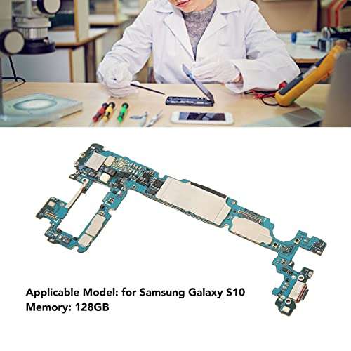 Unlock Motherboard for Galaxy S10 128GB, Cellphone Main Logic Board for Replacement, Durable and Practical, Compact and Portable with Replaceable Original Parts (European Version) 3