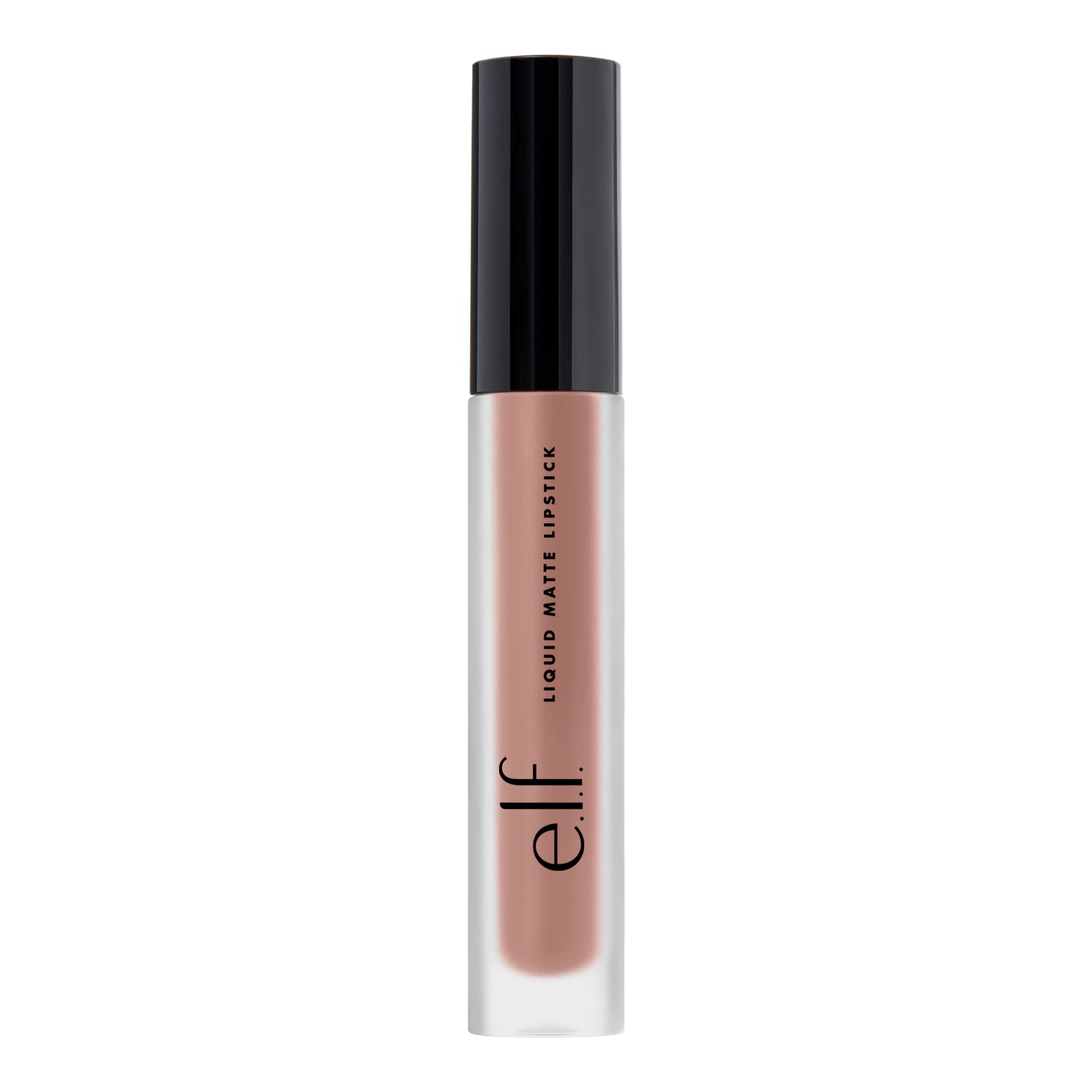 e.l.f. Cosmetics Liquid Matte Lipstick, Highly Pigmented, Quick Drying & Smudge Proof, Nourish & Soften, Diamond-Shaped Wand, Praline 2