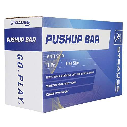 Strauss Turtle Push Up Bar, Pair(Black/Orange) 5
