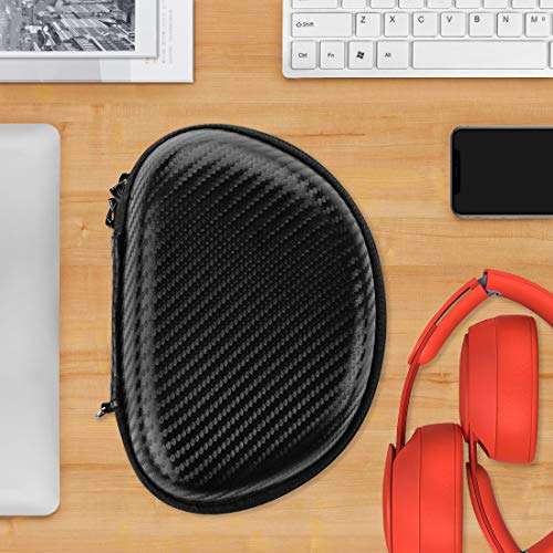 Geekria Shield Headphones Case Compatible with Beats Solo 4, Solo3, Solo2, Solo Pro Headphones, Replacement Hard Shell Travel Carrying Bag with Cable Storage (Black) 6