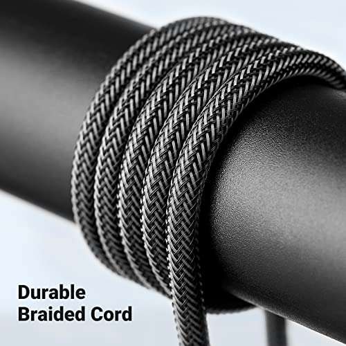 UGREEN 1/8 to 1/4 Stereo Cable 3.5mm TRS to Dual 6.35mm 1/4 TS Mono Y Splitter Audio Cord Adapter Compatible with iPhone, PC, Computer Sound Card, Mixer, Multimedia Speaker, Home Stereo System 6.6FT 5