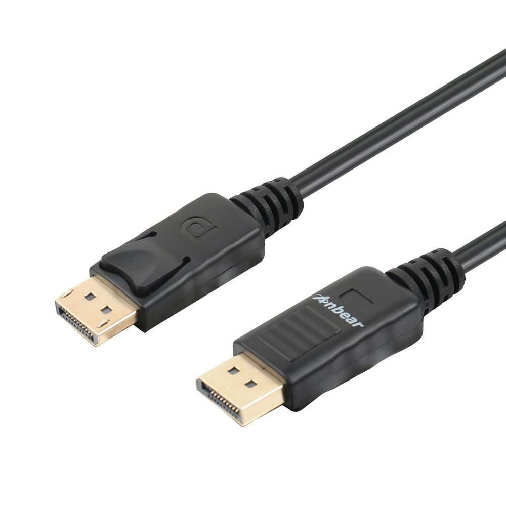 Anbear DisplayPort to Displayport Cable 6 Feet, Gold Plated Display Port to Display Port Cable 4K@60HZ Resolution(Male to Male) for DisplayPort Enabled Desktops and Laptops to Displays 1