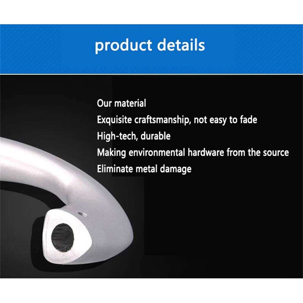 Metal Door Lever, Door Handle, Sliding Doors Aluminum Alloy Doors And Windows Door Hardware Accessories (Color : Silver) 3