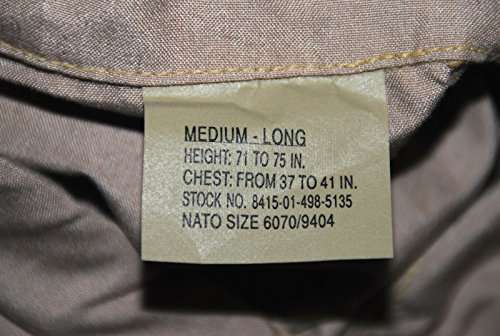 Genuine Usaf Nomex Fire Resistant Desert Flyers Aricrew Top - Medium Long 2