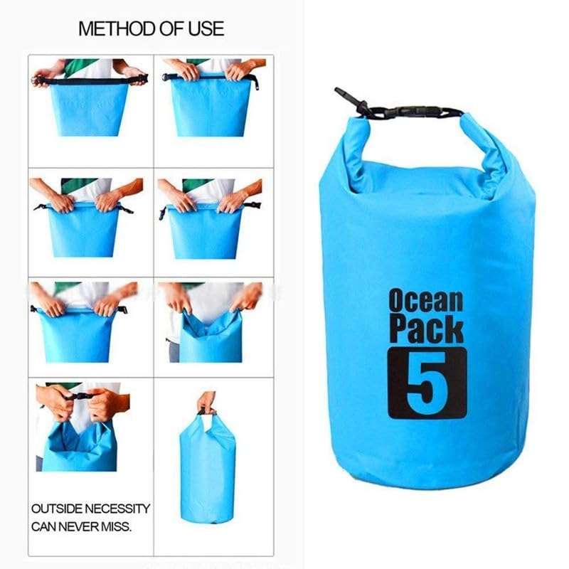 Dkriva Waterproof Dry Bag 5 Liter Outdoor Ocean Pack (1Pcs) 4