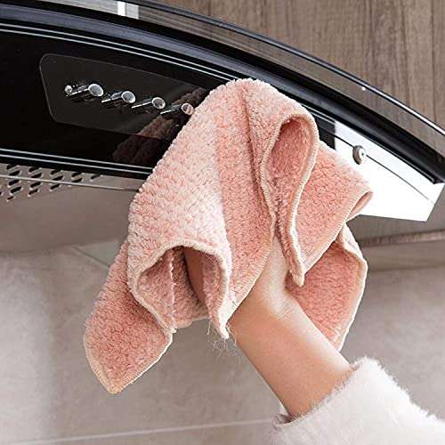 ubersweet® Imported Soft Towels Cleaning Cloth Kitchen Dish Towels Water Absorbent Fast Drying Multipurpose Soft Lint Free Towels for Spa Hotels Home_174424 3