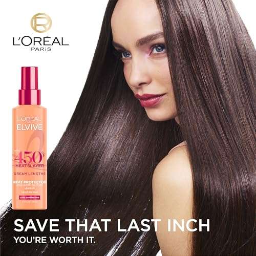 L'Oreal Paris Elvive Dream Lengths Heat Slayer Pre-Iron Spray Leave-In, 4.4 Ounce 3