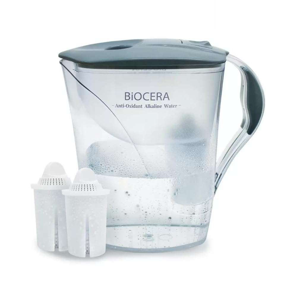 BIOCERA Alkaline Anti-Oxidant Jug Filter (Includes 1 Cartridge - Lasts 4000 liters) 1