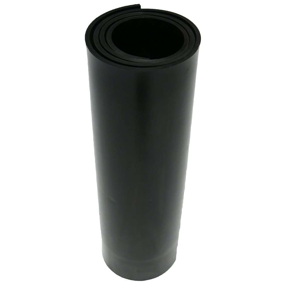 Rubber-Cal Neoprene - Commercial Grade - 70A - Rubber Sheet - 1/2" Thick x 24" Width x 12" Length 6