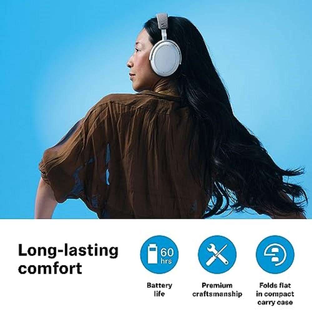 Sennheiser MOMENTUM 4 Wireless Headphones, Bluetooth for Crystal-Clear Calls w/Adaptive Noise Cancellation, 60h Battery Life, Customizable Sound & Lightweight Folding Design, Graphite 4