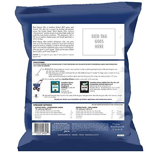 Jonathan Green (10322) Black Beauty Ultra Grass Seed - Cool Season Lawn Seed (7 lb) 2