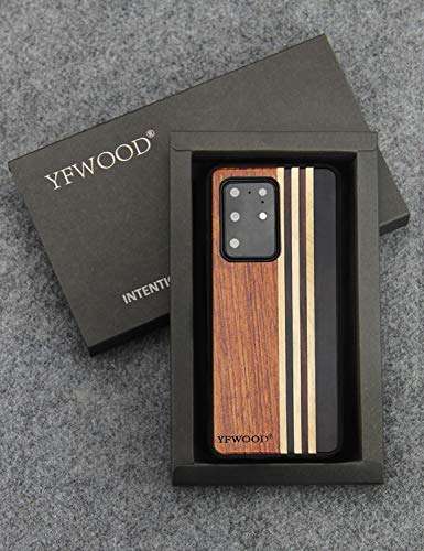 YFWOOD Samsung Galaxy S20 Plus Wood Case, Unique Wooden Phone Case for Samsung Galaxy S20 Plus 5G, Shockproof Drop Proof Bumper Protection Cover for Galaxy S20 Plus 4