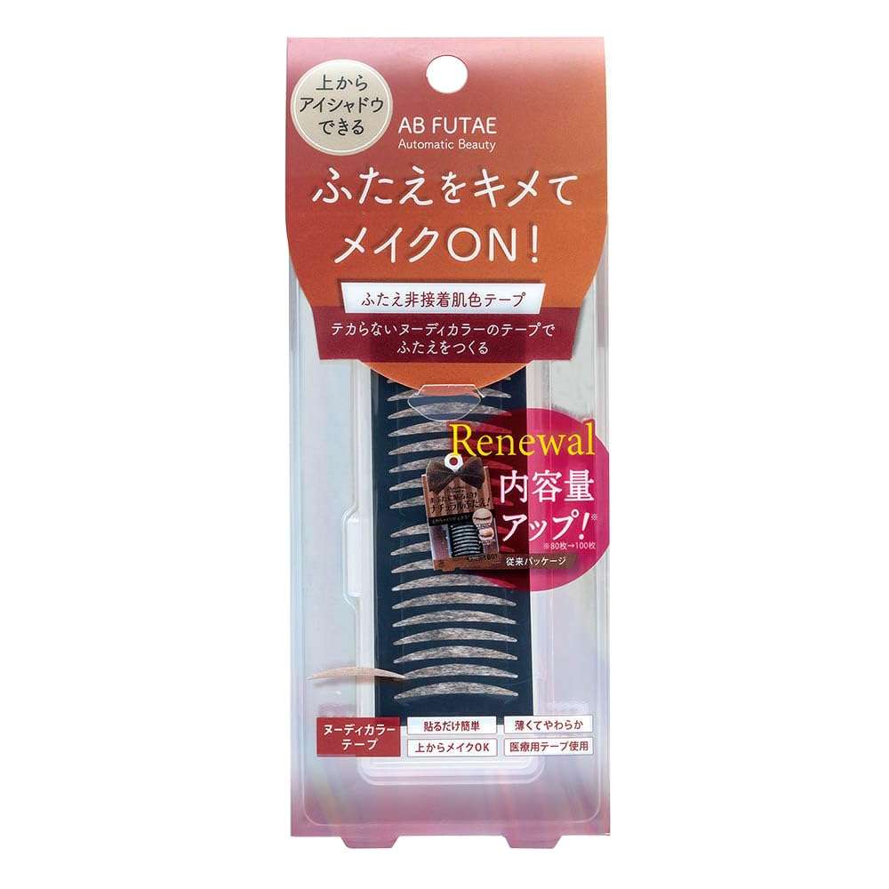 Automatic Beauty Natural Eye Tape, Non-Adhesive Flesh Color Tape (100 Sheets) 1