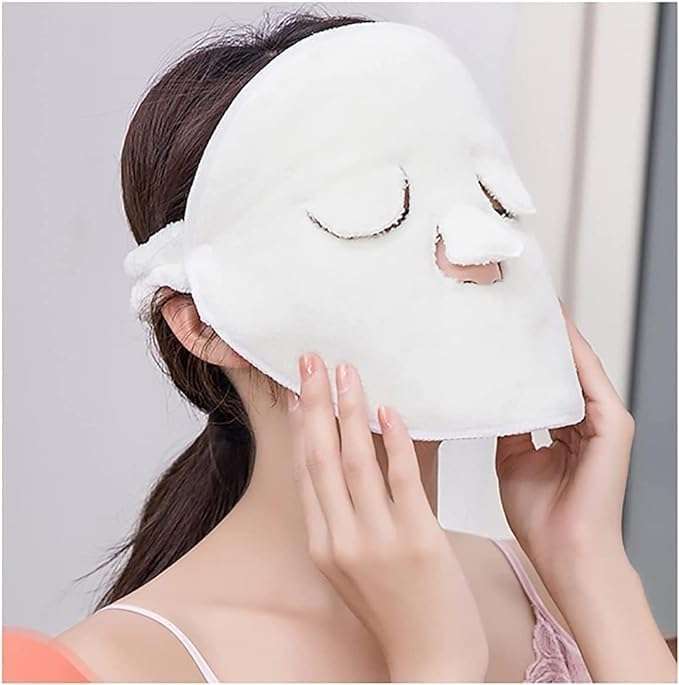 JUDEE Reusable Spa Face Towels Cold-Hot Compress Facial Steamer Towel for Anti Aging Moisturizing Facial Beauty Face Towel