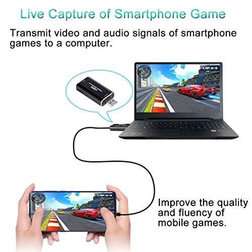 HDMI Capture Cards, HDMI to USB 1080P USB 2.0 Video Capture Card, Record via DSLR Camcorder Action Cam to PC or Mac for Gaming, Streaming, Teaching, Video Conference or Live Broadcasting 4