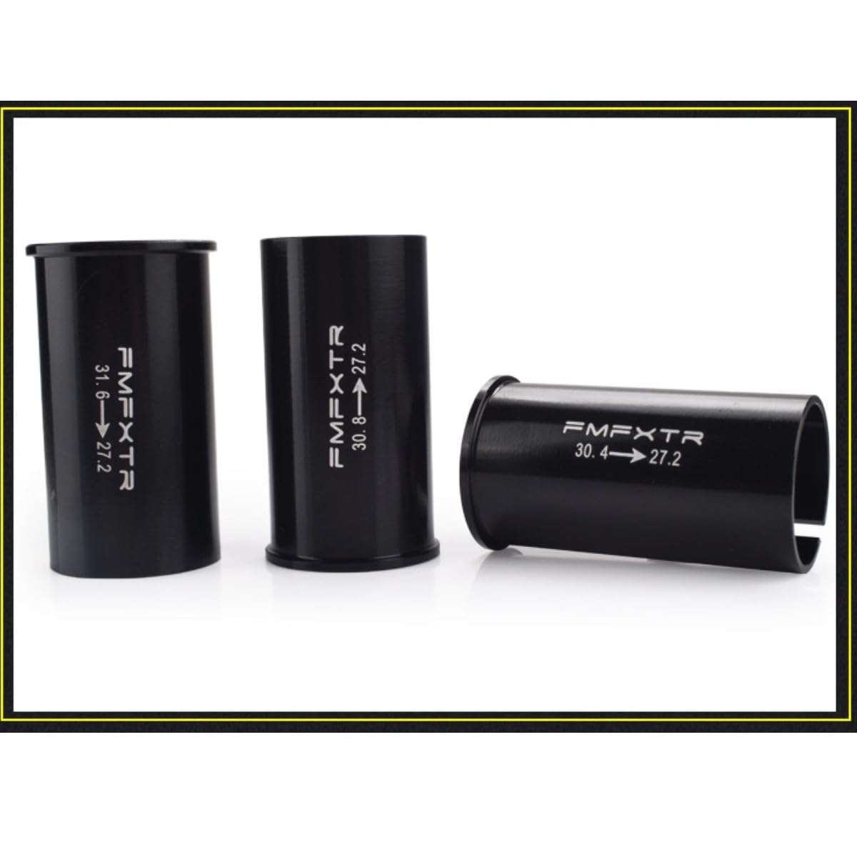 HOUSON Bicycle seat Post Shim, 60 mm seat Post reducing Sleeves Tube Adapter Bicycle Adapter for MTB BMX Mountain Bike Road Bike e-Bike 28.6mm to 25.4mm 5