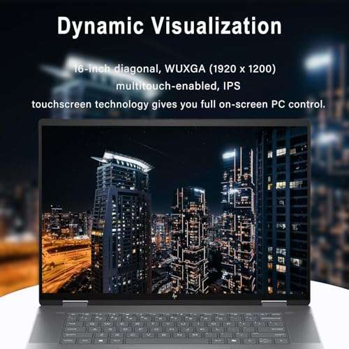 HP Envy 2-in-1 Laptop, 16" Wide Ultra XGA (1920 x 1200) Touchscreen, AMD Ryzen 5 8640HS - 8GB Memory, 1TB PCIe SSD, 5MP IR Camera, Windows 11, w/Stylus (8GB RAM | 1TB PCIe SSD + Stylus) 3