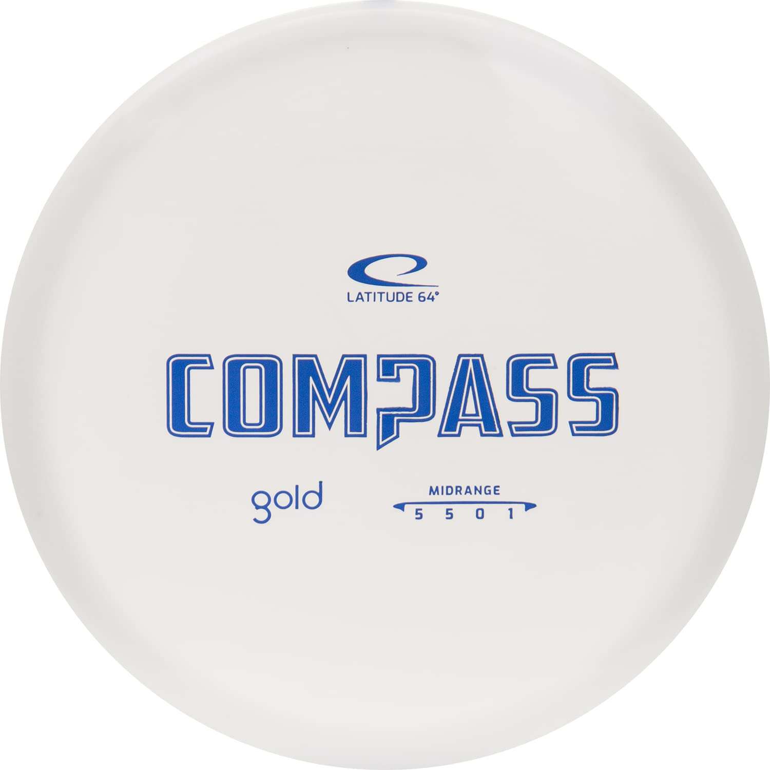 Latitude 64 Gold Compass | Disc Golf Midrange | Controllable Frisbee Golf Disc Discs and Equipment | Weighs 170+ Grams (White) 1